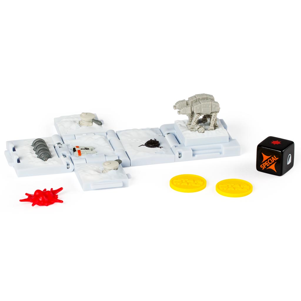 Spin Master Боевой кубик Звездные войны Battle Of Hoth52102_20071523 Spin Master Боевой кубик Звездные войны Battle Of Hoth52102_20071523Боевой кубик Spin Master Звездные войны: Battle Of Hoth - это новый уникальный продукт, который придётся по душе любому фанату саги Звёздные войны. Игрушка представляет собой боевой кубик-трансформер. В сложенном состоянии это компактный кубик высотой 4 сантиметра, но стоит его раскрыть и у вас на столе окажется поле для стратегической игры в антураже любимой вселенной. Внутри раскладывающегося кубика - сцены из мира Звездных войн. Такой кубик станет великолепным подарком для любого поклонника настольных игр! В набор входит 1 кубик, который позволит воспроизвести битву при Хоте, игральный кубик, 3 фишки-маркера и карта для игры.