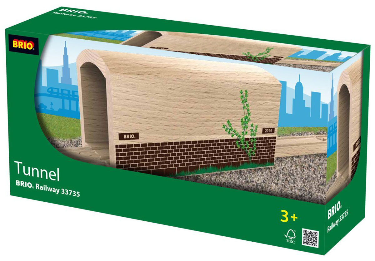 Brio Туннель с рельсами33735 Brio Туннель с рельсами33735Вашему ребенку обязательно понравится Brio Туннель с рельсами. Тоннель с проложенными внутри него деревянными рельсами, а также стенами и крышей. Использование туннеля значительно разнообразит игру в деревянную железную дорогу Brio, а также будет незаменим при постройке домашнего метрополитена.