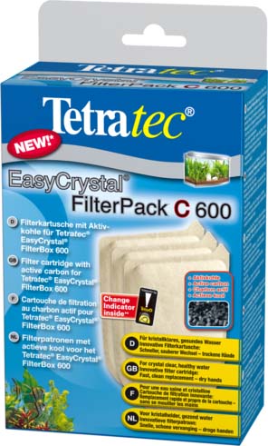 Фильтрующие картриджи с углем Tetra EC 600 С для внутреннего фильтра EasyCrystal 600 3 шт.174665 Фильтрующие картриджи с углем Tetra EC 600 С для внутреннего фильтра EasyCrystal 600 3 шт.174665TetraTec EC Filter pack 600 Набор фильтрующих картриджей (губок) с углем. Картриджы созданы для комплектации внутренних фильтров EasyCrystal®Filter 250, EasyCrystal® FilterBox 300. Продаются в наборе, состоящим из 3-х штук. Губки выполняют интенсивную механическую, биологическую и химическую чистку воды. Замена губки не требует нарушения положения фильтрационной установки, руки остаются совершенно сухими. Механическая фильтрация воды осуществляется путем пропускания струи воды через белую и зеленую стороны губки. Химическая фильтрация осуществляется посредством активированного угля, который устраняет загрязненность воды и неприятные запахи.