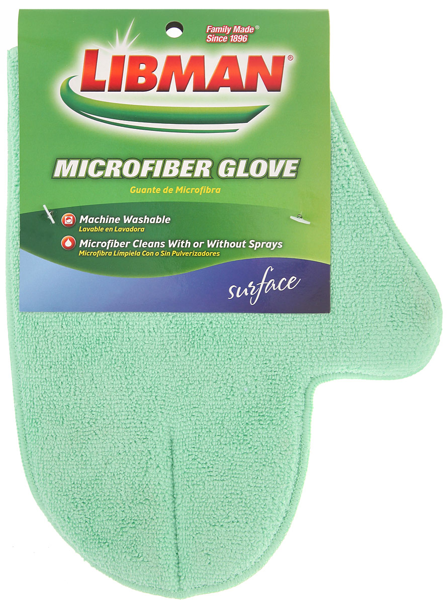 Варежка Libman для сухой и влажной уборки, цвет: салатовый.00154_салатовый Варежка Libman для сухой и влажной уборки, цвет: салатовый.00154_салатовыйВарежка Libman, изготовленная из микрофибры (полиэстера, полиамида), легко удаляет пыль, деликатно моет поверхности, мягко удаляет сильные загрязнения. Применяется как в сухом, так и во влажном виде. Варежка удобно держится на руке и великолепно впитывает воду.
