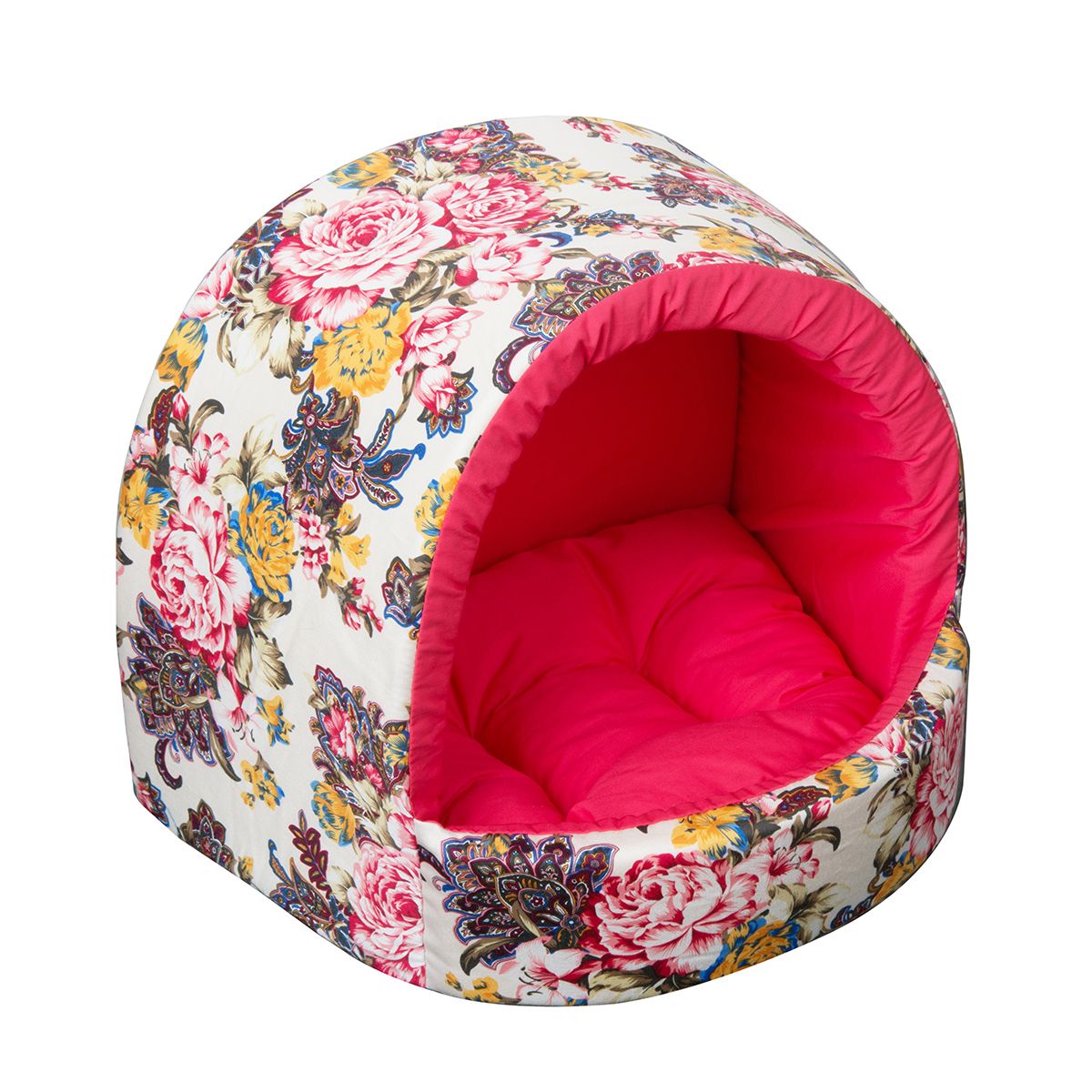 Домик Dogmoda Бутон 29*27*23 смDM-150019-1 Домик Dogmoda Бутон 29*27*23 смDM-150019-1Модный цветочный дизайн этого уютного домика для животных отразит прекрасный вкус владельца и прекрасно дополнит интерьер.