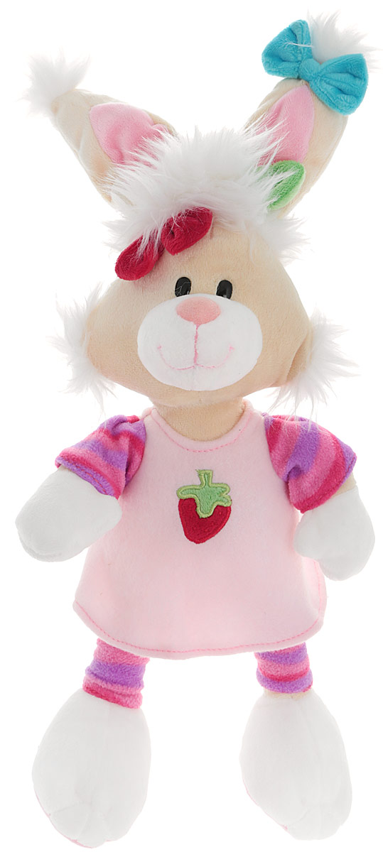 Plush Apple Мягкая игрушка Кролик в розовом платье 46 смK96160A,B,C_розовый Plush Apple Мягкая игрушка Кролик в розовом платье 46 смK96160A,B,C_розовыйОчаровательная и яркая мягкая игрушка Plush Apple Кролик в платье обязательно вызовет улыбку у детей и взрослых. Игрушка изготовлена из высококачественного текстильного материала в виде забавного кролика в розовом платье. Удивительно мягкая игрушка принесет радость и подарит своему обладателю мгновения нежных объятий и приятных воспоминаний. Небольшие размеры игрушки позволяют брать ее на прогулку и в гости, поэтому малышу больше не придется расставаться со своим новым другом. Специальные гранулы, используемые при ее набивке, способствуют развитию мелкой моторики рук малыша.