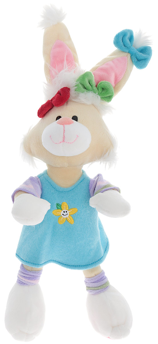Plush Apple Мягкая игрушка Кролик в голубом платье 46 смK96160A,B,C_голубой Plush Apple Мягкая игрушка Кролик в голубом платье 46 смK96160A,B,C_голубойОчаровательная и яркая мягкая игрушка Plush Apple Кролик в платье обязательно вызовет улыбку у детей и взрослых. Игрушка изготовлена из высококачественного текстильного материала в виде забавного кролика в голубом платье. Удивительно мягкая игрушка принесет радость и подарит своему обладателю мгновения нежных объятий и приятных воспоминаний. Небольшие размеры игрушки позволяют брать ее на прогулку и в гости, поэтому малышу больше не придется расставаться со своим новым другом. Специальные гранулы, используемые при ее набивке, способствуют развитию мелкой моторики рук малыша.