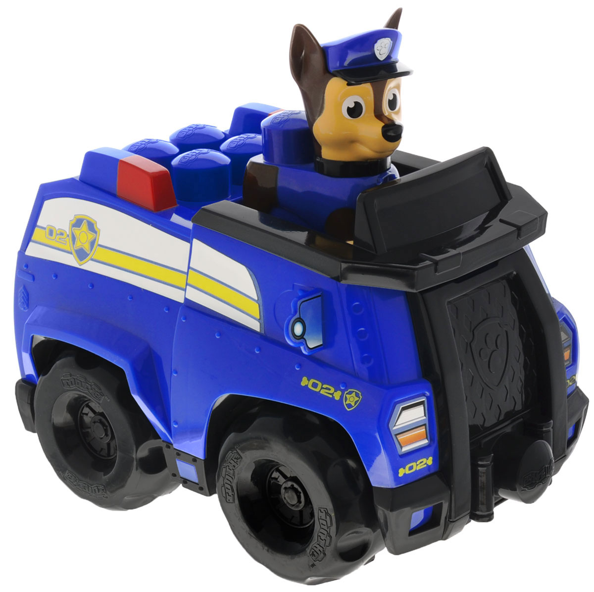 Paw Patrol Конструктор Полицейский патруль Чейза18304 Paw Patrol Конструктор Полицейский патруль Чейза18304Конструктор Paw Patrol Полицейский патруль Чейза непременно порадует вашего малыша. Изготовлен из высококачественного пластика и абсолютно безвреден для малышей. В большую полицейскую машину можно посадить мини-фигурку немецкой овчарки Чейза. У машинки вращаются колеса, а внутрь можно убрать все детали набора. На капоте встроена настоящая лебедка, которая сделает игру еще более интересной и разнообразной. Набор включает в себя: машинку, фигурку Чейза и 9 элементов конструктора. С помощью такой игрушки ваш малыш научится соединять яркие большие кубики и начнет развивать фантазию. Порадуйте своего ребенка таким замечательным подарком!