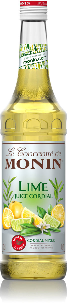 Monin Лайм Джус сироп, 1 лSMONN0-000055 Monin Лайм Джус сироп, 1 лSMONN0-000055Сироп Лайм Джус состоит из концентрированного сока лайма, сока лимона, воды и сахара. Сиропы Monin выпускает одноименная французская марка, которая известна как лидирующий производитель алкогольных и безалкогольных сиропов в мире. В 1912 году во французском городке Бурже девятнадцатилетний предприниматель Джордж Монин основал собственную компанию, которая специализировалась на производстве вин, ликеров и сиропов. Место для завода было выбрано не случайно: город Бурже находился в непосредственной близости от крупных сельскохозяйственных районов - главных поставщиков свежих ягод и фруктов. Производство сиропов стало ключевым направлением деятельности компании Monin только в 1945 году, когда пост главы предприятия занял потомок основателя - Пол Монин. Именно под его руководством ассортимент марки пополнился разнообразными сиропами из натуральных ингредиентов, которые молниеносно заслужили блестящую репутацию в кругу поклонников кофейных ...