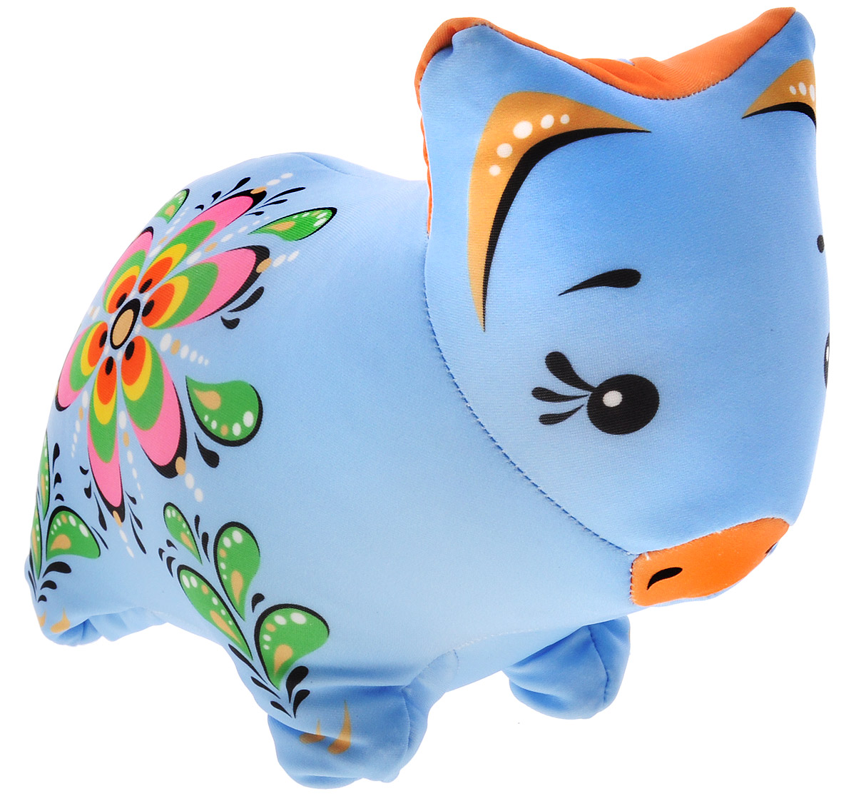 Maxi Toys Мягкая игрушка Свинка Городецкий стиль 20 см цвет голубойMT-D091287_голубой Maxi Toys Мягкая игрушка Свинка Городецкий стиль 20 см цвет голубойMT-D091287_голубойМягкая игрушка-антистресс Maxi Toys Свинка Городецкий стиль порадует вас своей оригинальностью и высоким качеством исполнения и станет прекрасным подарком для ребенка или взрослого. Игрушка выполнена из высококачественного 100% полиэстера в виде забавной свинки, украшенной узорами в городецком стиле. В качестве наполнителя используются специальные гранулы, которые помогут развитию мелкой моторики пальчиков у детей, а взрослым перебирание гранул поможет успокоиться и снять стресс. Игрушка удивительно мягкая и приятная на ощупь и не имеет твердых выпуклых элементов. Оригинальный внешний вид и великолепное качество делают эту игрушку чудесным подарком к любому празднику. Трогательная и симпатичная, она непременно вызовет улыбку у детей и взрослых.