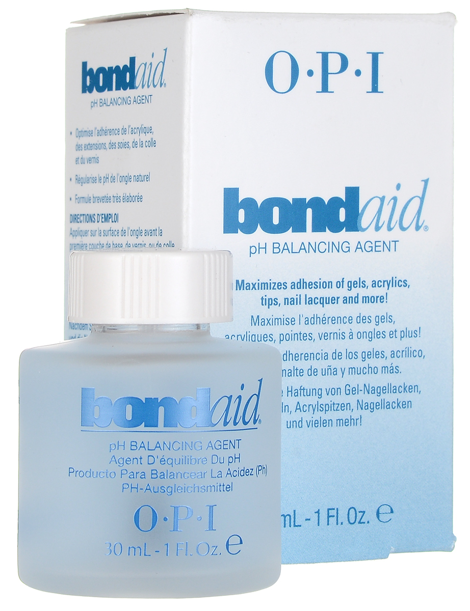 OPI Средство для ногтей Bond-Aid, восстанавливающее pH-баланс, 30 млBB010 OPI Средство для ногтей Bond-Aid, восстанавливающее pH-баланс, 30 млBB010Средство для ногтей OPI Bond-Aid восстанавливает уровень кислотности ногтя, создавая необходимый pH-баланс. Рекомендуется использовать до нанесения любых покрытий. Обеспечивает максимальное крепление к поверхности натурального ногтя любых искусственных покрытий. После применения лак на ногтях продержится в 2 раза дольше. Товар сертифицирован.