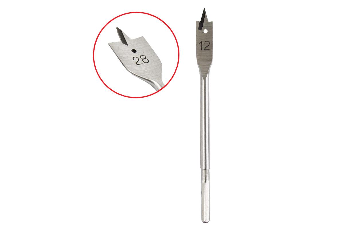 Сверло Hammer Flex 202-221 DR WD SP 12мм*152мм дерево, перовое32417 Сверло Hammer Flex 202-221 DR WD SP 12мм*152мм дерево, перовое32417Перьевое сверло Hammer предназначено для сверления мягкой и твердой древесины. Изделие имеет увеличенный ресурс и производительность по сравнению со стандартными сверлами по дереву. Центрирующие острие для центровки и быстрого захода в материал. Шестигранный хвостовик обеспечивает надежный зажим в патроне без проскальзывания сверла. Ширина сверла: 1,2 см.