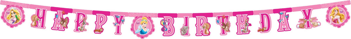Procos Гирлянда-буквы Happy Birthday Принцессы и животные82652 Procos Гирлянда-буквы Happy Birthday Принцессы и животные82652Что может быть прекраснее для маленькой принцессы, чем праздник, оформленный в стиле любимых героинь Диснея? Гирлянда-буквы Procos Happy Birthday. Принцессы и животные украсит комнату именинницы и подарит заряд настроения не только вашему ребенку, но и всем присутствующим гостям на мероприятии. Гирлянда - это часть веселого настроения и ощущение праздника. Гирлянда изготовлена из прочного долговечного картона с нанесением на него нетоксичных красок. Она состоит из нескольких частей, вместе составляющих надпись Happy Birthday, которая очень легко и просто развешивается над потолком, создавая атмосферу волшебного праздника. Элементы гирлянды скрепляются друг с другом с помощью подвижных металлических соединений. Крайние карточки имеют ниточные петли для удобства крепления гирлянды. Такая гирлянда украсит ваш праздник и подарит имениннице отличное настроение.