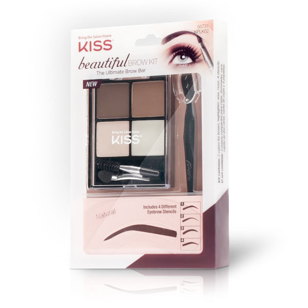 Kiss Набор для моделирования бровей Beautiful Brow Kit KPLK02C01-445 Kiss Набор для моделирования бровей Beautiful Brow Kit KPLK02C01-445Набор для моделирования бровей Beautiful Kiss поможет легко и быстро оформить брови. Состав набора: Трафареты 4-х разных форм – для придания бровям любой формы. Триммер – для быстрого удаления волосков. Тени в 2-х оттенках – для придания бровям насыщенного цвета. Воск для бровей – для фиксации макияжа. Хайлайтер – для подсвечивания. Аппликаторы – для нанесения макияж.