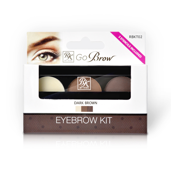 Kiss Набор для моделирования бровей Go Brow Dark Brown Brow Kit Go Brow RBKT0201-446 Kiss Набор для моделирования бровей Go Brow Dark Brown Brow Kit Go Brow RBKT0201-446Набор для моделирования бровей Go Brow Kiss поможет оформить брови и придать взгляду яркость. Состав набора: Воск для бровей – для фиксации макияжа. Тени в 2-х оттенках – для придания бровям насыщенного цвета. Трафареты 3-х разных форм – для придания бровям любой формы. Аппликаторы – для нанесения макияж.