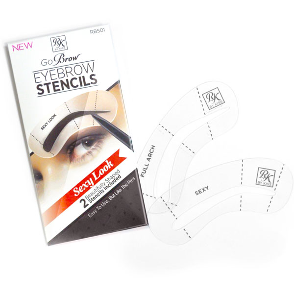 Kiss Набор трафаретов для бровей Sexy Look Eyebrow Stencils Go Brow RBS0101-448 Kiss Набор трафаретов для бровей Sexy Look Eyebrow Stencils Go Brow RBS0101-448Набор трафаретов для бровей Go Brow Kiss – незаменимый аксессуар для оформления бровей. Трафареты изготовлены из гибкого пластика, который безупречно прилегает к бровям и делает процесс легким. Состав набора: 2 трафарета различной формы.