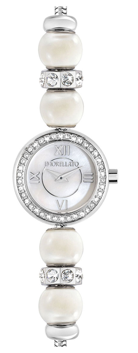 Часы наручные женские Morellato Drops Time, цвет: серебристый. R0153122520R0153122520 Часы наручные женские Morellato Drops Time, цвет: серебристый. R0153122520R0153122520Элегантные женские часы Morellato Drops Time изготовлены из нержавеющей стали и минерального стекла. Корпус и браслет изделия украшены стразами, браслет дополнен бусинами, имитирующими жемчужины. Корпус часов имеет степень влагозащиты равную 3 Bar, оснащен кварцевым механизмом, а также устойчивым к царапинам минеральным стеклом. Практичный замочек-карабин, предусмотренный в конструкции браслета, позволит с легкостью снимать и надевать изделие. Часы поставляются в фирменной упаковке. Часы Morellato Drops Time подчеркнут изящность женской руки и отменное чувство стиля у их обладательницы.