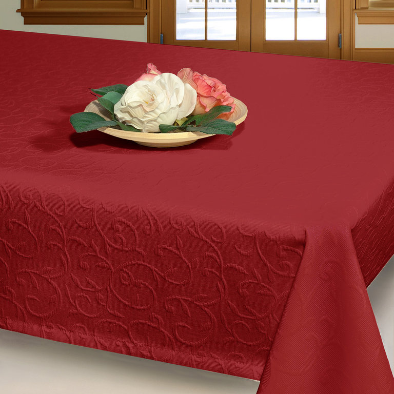 Скатерть Schaefer, прямоугольная, цвет: бордовый, 150 х 250 см 07419-45107419-451 Скатерть Schaefer, прямоугольная, цвет: бордовый, 150 х 250 см 07419-45107419-451Прямоугольная скатерть Schaefer, выполненная из поликоттона (50% хлопок, 50% полиэстер) с рельефным узором, станет изысканным украшением стола. Использование такой скатерти сделает застолье торжественным, поднимет настроение гостей и приятно удивит их вашим изысканным вкусом. Также вы можете использовать эту скатерть для повседневной трапезы, превратив каждый прием пищи в волшебный праздник и веселье. Это текстильное изделие станет изысканным украшением вашего дома!