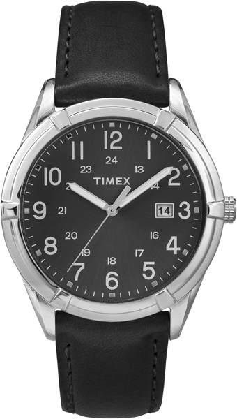 Часы наручные мужские Timex, цвет: черный, серебряный. TW2P76700TW2P76700 Часы наручные мужские Timex, цвет: черный, серебряный. TW2P76700TW2P76700Стильные мужские часы Timex, выполнены из металлического сплава, натуральной кожи и минерального стекла. Циферблат часов дополнен символикой бренда. Часы оснащены кварцевым механизмом, имеют степень влагозащиты равную 3 atm, а также дополнены устойчивым к царапинам минеральным стеклом и индикатором даты. Стрелки часов дополнены светящимся составом. Ремешок часов оснащен классической пряжкой, которая позволит с легкостью снимать и надевать изделие. Часы поставляются в фирменной упаковке. Часы Timex подчеркнут отменное чувство стиля своего обладателя.