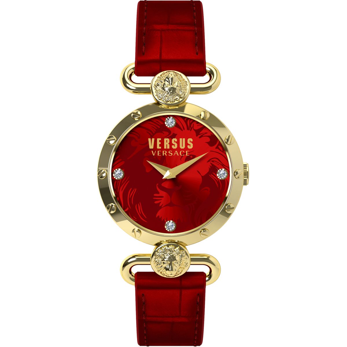Наручные часы женские Versus Versace, цвет: золотой, красный. SOL030015SOL030015 Наручные часы женские Versus Versace, цвет: золотой, красный. SOL030015SOL0300153 стрелки, механизм кварцевый Citizen_2025, сталь, диаметр циферблата 38 мм, кожаный ремешок, застежка из стали, стекло минеральное, водонепроницаемость - 3 АТМ