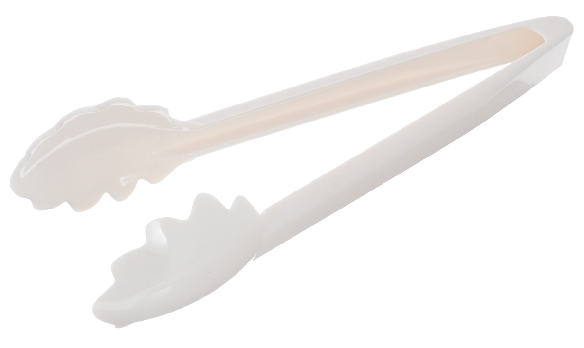 Щипцы Cosmoplast, цвет: белый, длина 30,5 см4138_белый Щипцы Cosmoplast, цвет: белый, длина 30,5 см4138_белыйЩипцы Cosmoplast изготовлены из высококачественного пластика. Они идеально подойдут для того, чтобы аккуратно разложить порции приготовленной пищи по тарелкам. Такие щипцы станут незаменимым аксессуаром на вашей кухне. Длина щипцов: 30,5 см.