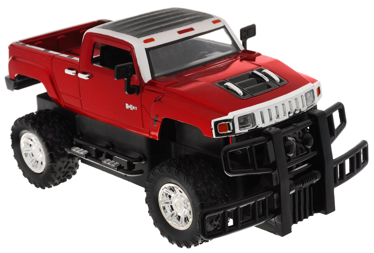 Guokai Машинка инерционная Hummer цвет красный866-82444_красный Guokai Машинка инерционная Hummer цвет красный866-82444_красныйМашинка инерционная Guokai Hummer выполненная из безопасных полимерных материалов и резины, станет любимой игрушкой вашего ребенка! Машина является точной уменьшенной копией настоящего внедорожника Хаммер. Игрушка оснащена инерционным ходом. Машинку необходимо немного подтолкнуть, и она быстро поедет вперед. Прорезиненные колеса обеспечивают надежное сцепление с любой гладкой поверхностью. Имеет световые и звуковые эффекты. Ребенок увидит в такой машинке увлекательную и серьёзную игрушку, которая вызовет невероятный всплеск положительных эмоций. Ваш ребенок часами будет играть с такой игрушкой, придумывая различные истории и устраивая соревнования. Эта машинка будет интересна не только детям, но и взрослым коллекционерам. Для работы игрушки необходимы 3 батарейки типа АА (товар комплектуется демонстрационными).