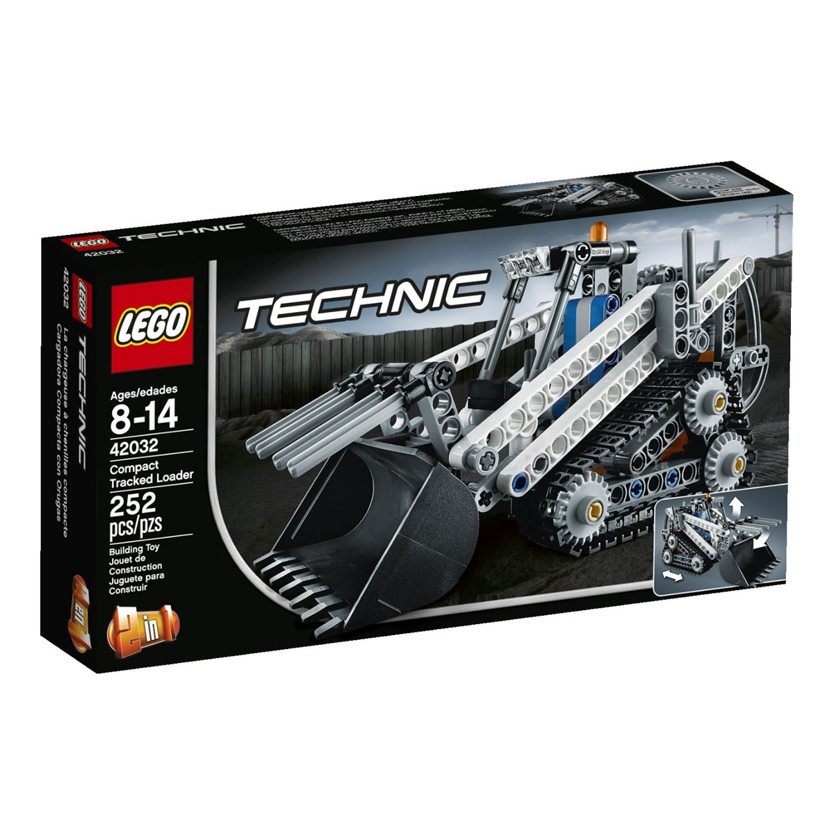 LEGO Technic Конструктор Гусеничный погрузчик 4203242032 LEGO Technic Конструктор Гусеничный погрузчик 4203242032Очистите землю малогабаритным гусеничным погрузчиком. Эта надежная модель обладает всеми возможностями реальной машины, включая подвешенный сзади сложный механизм стрелы, который обеспечивает полный контроль над огромным ковшом и грейфер, дополнительные фары на крыше, предупредительный маячок, рычаг переключения передач и большие треугольные гусениц для повышения сцепления и маневренности на мягком грунте. Потрясающая окраска добавляет завершающий штрих этой прекрасной модели! Перестраивается в мощный снегоукладчик. Этот красочный игровой набор содержит 252 пластиковых элемента для сборки и инструкцию по сборке. Конструктор - это один из самых увлекательнейших и веселых способов времяпрепровождения. Ребенок сможет часами играть с конструктором, придумывая различные ситуации и истории. В процессе игры с конструкторами LEGO дети приобретают и постигают такие необходимые навыки как познание, творчество, воображение. Обычные наблюдения за детьми показывают, что...