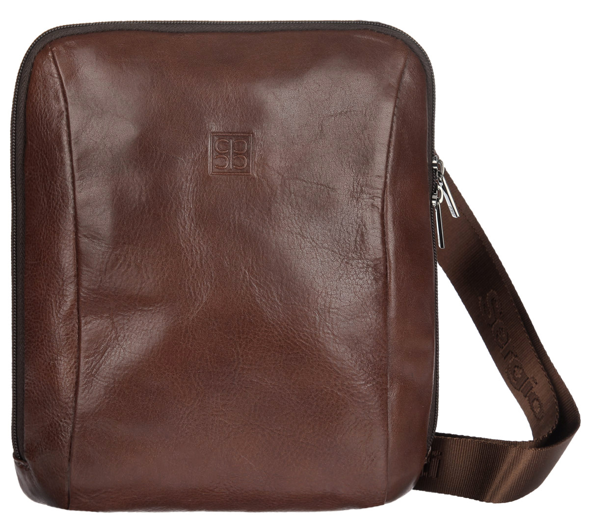 Сумка-планшет мужская Sergio Belotti, цвет: коричневый. 95579557 milano brown Сумка-планшет мужская Sergio Belotti, цвет: коричневый. 95579557 milano brownСтильная мужская сумка-планшет Sergio Belotti выполнена из натуральной кожи с зернистой фактурой и оформлена металлической фурнитурой и символикой бренда. Изделие содержит одно отделение, которое закрывается на молнию. Внутри изделия размещены: врезной карман на молнии, накладной карман, кожаный фиксатор для ручки, четыре кармашка для кредитных карт. Снаружи, в тыльной стенке сумки, расположен врезной карман на молнии. Сумка оснащена практичным плечевым ремнем, регулируемой длины. Практичная сумка-планшет станет стильным аксессуаром, идеально подходящим вашему образу.
