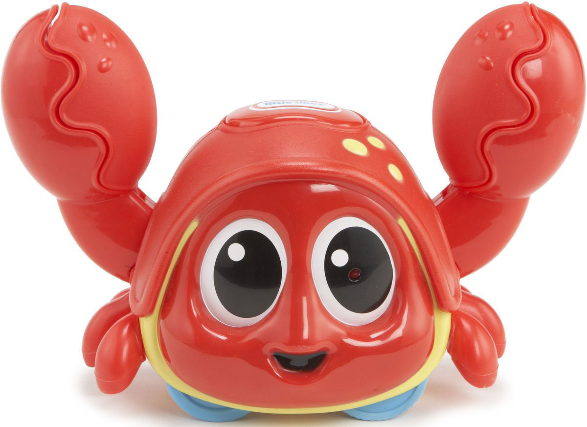 Little Tikes Интерактивная игрушка Шустрый краб638510 Little Tikes Интерактивная игрушка Шустрый краб638510Развивающая интерактивная игрушка Little Tikes Шустрый краб - чудесная музыкальная игрушка для малышей от 6 месяцев. Она выполнена из безопасного материала в виде краба. Симпатичный яркий крабик оснащен датчиком движения. Краб ползает в одну сторону и клацает клешнями. Достигая препятствия он начинает двигаться в другую сторону. Если в клешню вставить пальчик, краб перестает щелкать клешнями, обеспечивая полную безопасность для детских ручек. При нажатии на большую кнопку на голове краба начинает звучать одна из шести мелодий. Игрушка помогает ребенку успешно осваивать основные навыки: ползать, стоять, ходить. Способствует развитию координации, сенсорики, формированию причинно-следственной связи. Игрушка работает от 3 батареек напряжением 1,5V типа AAA/R03 (входят в комплект).