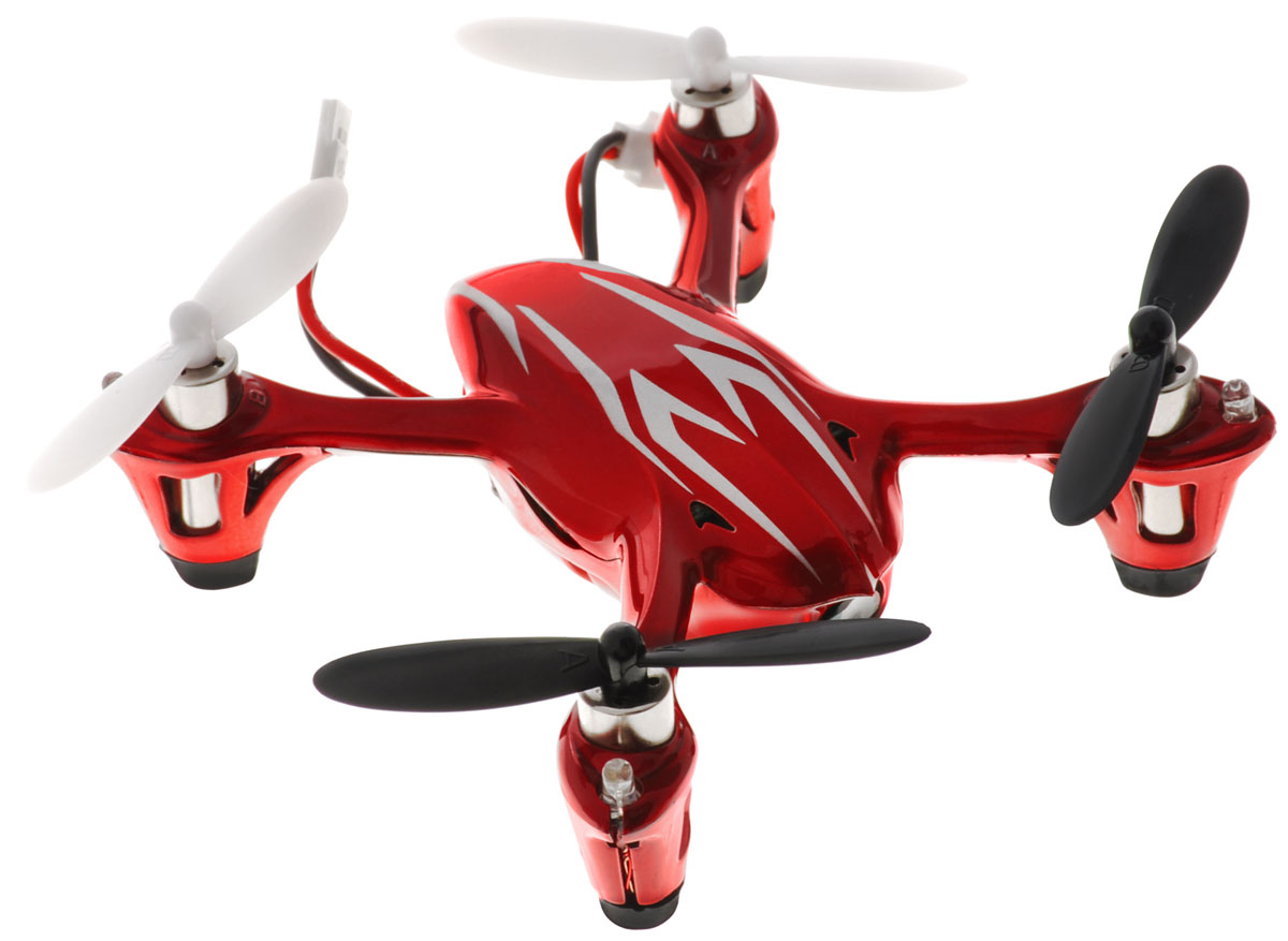 Hubsan Квадрокоптер на радиоуправлении X4 Mini цвет красныйH107C-HD Hubsan Квадрокоптер на радиоуправлении X4 Mini цвет красныйH107C-HDКвадрокоптер на радиоуправлении Hubsan X4 Mini c инфракрасным четырехканальным управлением и встроенным гироскопом подходит для полетов в закрытых помещениях и на улице. Это отличный подарок для тех кто хочет увидеть полет глазами пилота. Современная аппаратура на 2.4 ГГц обеспечивает надежную защиту от помех. Модель оснащена прочным футуристическим кузовом и светодиодами для ночных полетов. Благодаря настраиваемой чувствительности управления модель подходит и для новичков и для профессионалов. В модели применен гироскоп, который придает модели устойчивость при полете. Крепкий и прочный корпус защитит мини-дрон от серьезных ударов и повреждений. Умеет делать кульбиты во всех направлениях полета. На кончиках посадочных стоек установлены резиновые подошвы для более удобной и комфортной посадки квадрокоптера на твердый пол. Квадрокоптер оснащен камерой с функцией записи. Игрушка развивает многочисленные способности ребенка - мелкую моторику,...