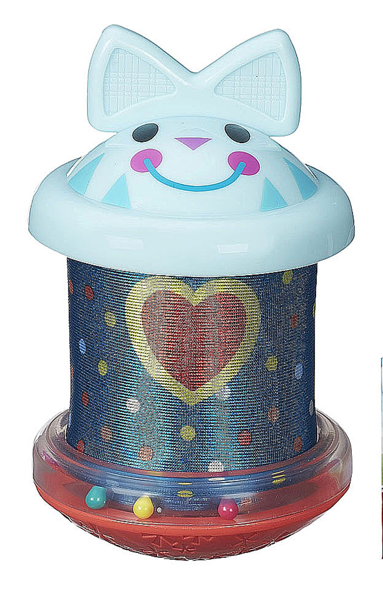 Playskool Зверюшка-Неваляшка КошкаB1913EU4_B2675 Playskool Зверюшка-Неваляшка КошкаB1913EU4_B2675Оригинальная яркая неваляшка с мордочкой кошки и поднимающимися ушками способна надолго занять любознательного малыша. Игрушку можно кидать и ронять сколько угодно, а она все равно возвращается в вертикальное положение. А если сдавить неваляшку с двух сторон, она сложится, словно телескоп, и в таком виде легко поместится в сумку или даже в карман. Такую компактную игрушку удобно брать с собой в дорогу или давать малышу, который остается погостить у бабушки с дедушкой. Яркие цвета и гремящие пластмассовые капельки внутри игрушки помогут быстрее развить зрение и слух. Во время игры с неваляшкой развивается мелкая моторика рук, улучшается координация движений.
