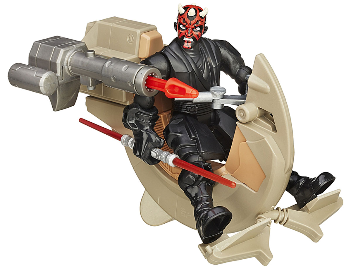 HeroMashers Фигурка сборная Sith Speeder & Darth MaulB3831EU4_B3832 HeroMashers Фигурка сборная Sith Speeder & Darth MaulB3831EU4_B3832Создавайте бесконечные комбинации из разборных фигурок серии Hero Mashers! Скорость - вот ключевое слово для описания разборных автомобилей. Каждая игрушка обладает двумя свойствами - будь то главный герой или злодей. В игровой набор Star Wars Sith Speeder & Darth Maul входят элементы для сборки скоростного байка, оснащенного оружием, и стилизованная фигурка с подвижными руками, ногами и головой. Части тела могут быть отсоединены и присоединены к другим фигуркам из данной серии. Создайте своего уникального героя вселенной Звездные Войны.
