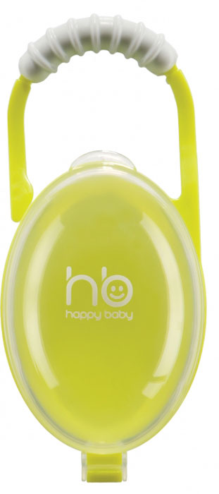 Happy Baby Контейнер для пустышки Souther Box цвет желтый11005 Happy Baby Контейнер для пустышки Souther Box цвет желтый11005Контейнер для пустышки Happy Baby Souther Box предназначен для безопасного хранения и содержания в чистоте пустышки для малыша. Souther Box можно легко прикрепить на ручке коляски, сумки или кроватки и всегда иметь при себе чистую пустышку. Контейнер изготовлен из безопасных и качественных материалов, легко моется горячей водой с мылом. Подходит для использования дома и на прогулке. Рекомендуется вымыть контейнер перед первым использованием. Не рекомендуется мыть в посудомоечной машине - это может привести к повреждению материала. Не стерилизовать паром или в микроволновой печи. Рекомендуется мыть водой с мылом и тщательно ополаскивать, также можно чистить влажной салфеткой. Не использовать для очистки едкие моющие средства, ребёнок может проглотить их остатки. Сушить при комнатной температуре.