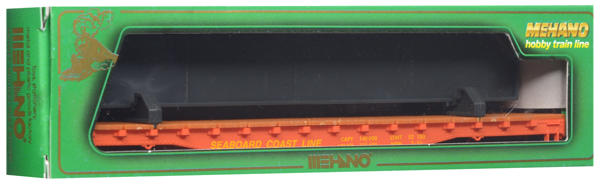 Mehano Грузовой вагон-платформа Seaboard Coast LineT0113 Mehano Грузовой вагон-платформа Seaboard Coast LineT0113Грузовой вагон-платформа для перевозки съемных контейнеров Seaboard Coast Line выполнен на высочайшем уровне с мелкими деталями и в точной раскраске железной дороги определенного периода времени. Корпус модели выполнен из пластика, колеса выполнены из металла. Модель высоко детализирована и окрашена в соответствии со своим реальным прототипом. В комплект также входят два пластиковых крепления, благодаря которым вы сможете соединить вагончики в железнодорожный состав. Коллекционная модель станет не только интересной игрушкой для ребенка, интересующегося поездами, но и займет достойное место в любой коллекции. Модель совместима с железными дорогами Mehano. Оставаясь одной из наиболее желанных игрушек для большинства мальчишек и даже взрослых коллекционеров, железная дорога Mehano с дистанционным управлением неподвластна влиянию моды и времени. Для сторонников технологических новинок создаются модели современных скоростных составов, а ценители истории могут выбрать...
