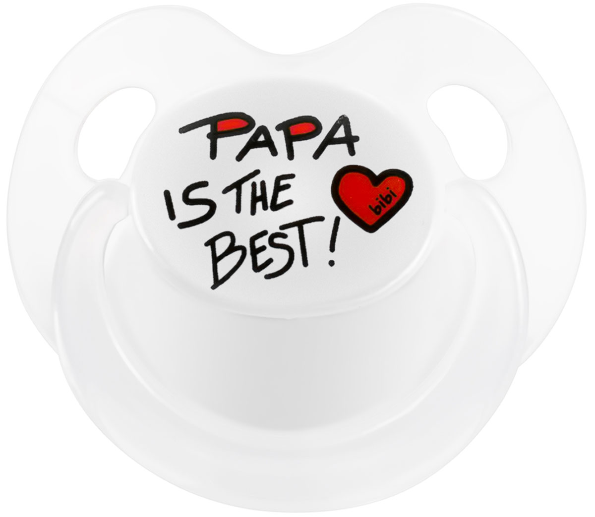 Bibi Пустышка силиконовая Dental Papa от 16 месяцев112369_Papa Bibi Пустышка силиконовая Dental Papa от 16 месяцев112369_PapaСиликоновая пустышка Bibi Dental Papa предназначена для детей от 16 месяцев. Размер соски разработан в соответствии с возрастом ребенка. Ортодонтическая форма соски способствует естественному развитию неба и челюсти. Анатомическая форма нагубника повторяет форму рта и обеспечивает удобство при движении нижней челюсти. Дополнительную безопасность обеспечивают два вентиляционных отверстия. Силиконовая пустышка Bibi Dental Papa - это модный аксессуар, сочетающий качество, функциональность и положительные эмоции. Не содержит бисфенол А.
