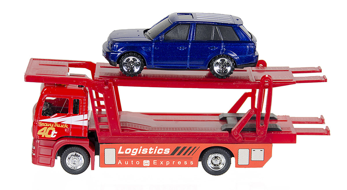 Big motors Игровой набор Автовоз и машинка, цвет красный, синийJL81030_синяя легковушка Big motors Игровой набор Автовоз и машинка, цвет красный, синийJL81030_синяя легковушкаАвтовоз Big motors, выполненный из безопасного пластика, станет любимой игрушкой вашего малыша. Автовоз имеет длинный вместительный прицеп, в котором без труда помещается легковая машинка. У прицепа может подниматься и опускаться верхняя часть. На кабине автовоза имеется специальная кнопка, при нажатии на которую, появляются световые и звуковые эффекты. Игры с этой яркой машинкой развивают концентрацию внимания, координацию движений, мелкую и крупную моторику, цветовое восприятие и воображение. Ваш ребенок будет часами играть с этой машинкой, придумывая различные истории. Для работы требуются 3 батарейки LR44 (комплектуется демонстрационными).