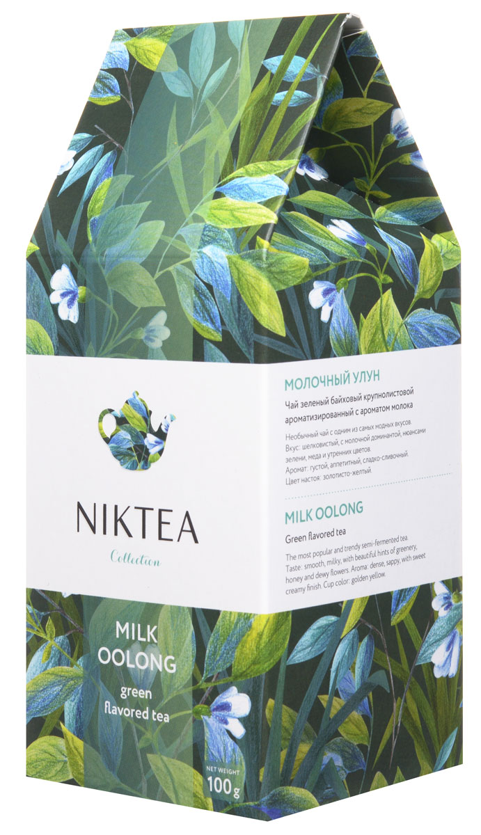 Niktea Milk Oolong зеленый листовой чай, 100 гTALTHA-L00003 Niktea Milk Oolong зеленый листовой чай, 100 гTALTHA-L00003Niktea Milk Oolong - полуферментированный чай с одним из самых модных и необычных вкусов - шелковистым сладко-сливочным букетом с нюансами зелени, меда и утренних цветов. Коллекция NikTea разработана командой экспертов, имеющих богатый опыт в чайной индустрии. Во время ее создания выбирались самые надежные поставщики из Европы и стран происхождения чая, а в линейку включили не только топовые аутентичные позиции, но и новые интересные рецептуры в традициях современной чайной миксологии. NikTea - это действительно качественный чай. Для истинных ценителей мы предлагаем безупречное качество: отборное сырье, фасовку на высокотехнологичном производственном комплексе в России, постоянный педантичный контроль готового продукта, а также сертификацию сырья по международным стандартам. NikTea - это разнообразие. В линейках листового и пакетированного чая представлены все основные группы вкусов - от классического черного и зеленого чая до...