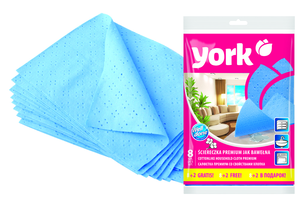 Салфетка York Премиум, впитывающая, 35 х 50 см, 10 шт2032 Салфетка York Премиум, впитывающая, 35 х 50 см, 10 шт2032Салфетка York Премиум предназначена для очистки любых поверхностей. Выполнена из высококачественной вискозы. Шелковистая на ощупь салфетка имеет отличные влаговпитывающие свойства.
