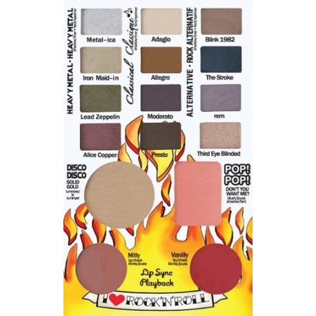 theBalm Палетка теней Balm Jovi,21,6 гр802256 theBalm Палетка теней Balm Jovi,21,6 гр802256В палетке Balm Jovi есть все, чтобы сделать Вас центром внимания! 12 роскошных оттенков теней, 8 из которых названы в честь легендарных рок-групп, сделают Ваш взгляд смелым, выразительным и запоминающимся, восхитительные кремовые помады придадут губам чувственность и соблазнительность, а хайлайтер и натурально-розовые румяна подаряткожелегкое сияние, свежесть и лоск. Тенииз палетки имеют приятную текстуру мелкого помола, которая ровным слоем ложится на кожу век и легко растушевывается, создавая потрясающе мягкие переходы между оттенками. Помады Balm Jovi, которые могут быть использованы также в качестве румян,выполнены в двух вариантах – Milly (приглушенный коричнево-розовый) и Vanilly (глубокий ягодно-красный), а сухие хайлайтер и румяна универсальных оттенков идеально подойдут для любого тона кожи. Все средства Balm Jovi отличаются стойкостью, великолепно наслаиваются и подходят как для сухого, так и для влажного способа нанесения.