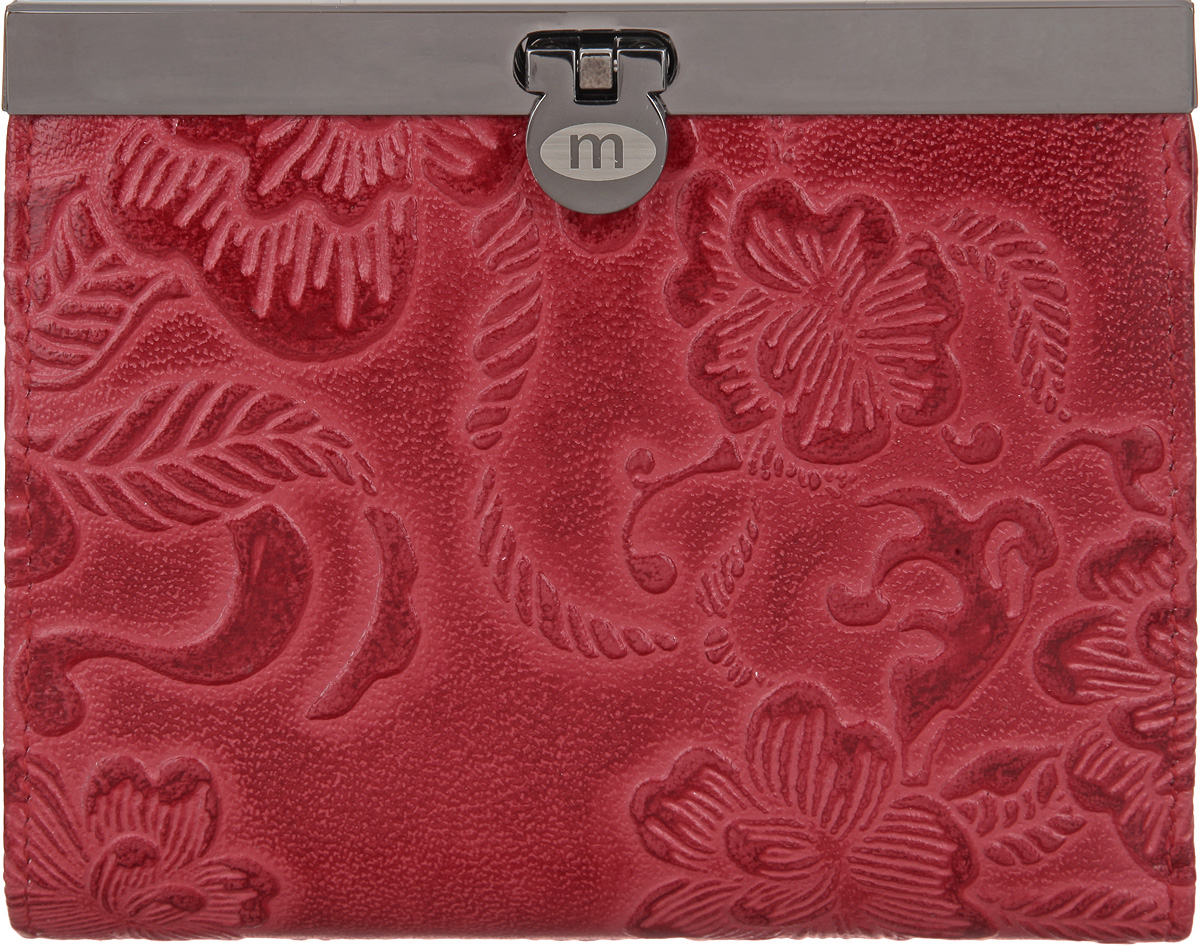 Кошелек женский Malgrado, цвет: красный. 44009-1820244009-18202 Red Кошелек женский Malgrado, цвет: красный. 44009-1820244009-18202 RedКомпактный женский кошелек Malgrado выполнен из натуральной кожи с декоративным цветочным тиснением и оформлен металлической фурнитурой с символикой бренда. Изделие закрывается на замок-вертушку. Внутри расположены три отделения для купюр, одно из которых закрывается на молнию, отделение для монет с клапаном на кнопке, три боковых кармана, два из которых с прозрачными вставками из пластика, три накладных кармашка для пластиковых карт. Изделие поставляется в фирменной упаковке. Кошелек Malgrado станет отличным подарком для человека, ценящего качественные и практичные вещи.
