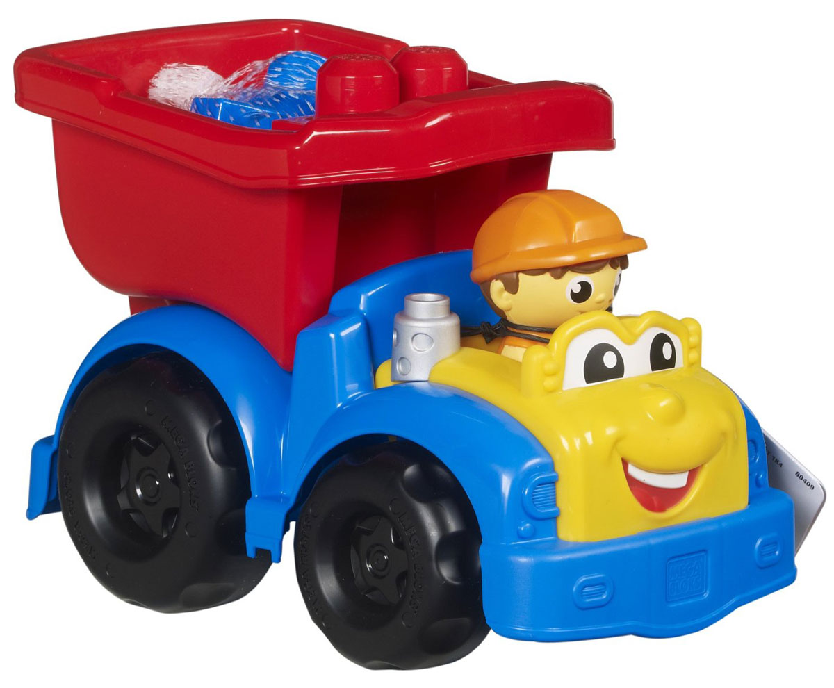 Mega Bloks First Builders Конструктор Самосвал ДиланаCND62_CND82 Mega Bloks First Builders Конструктор Самосвал ДиланаCND62_CND82Конструктор Mega Bloks Самосвал Дилана приятно порадует вашего малыша. Машинка выполнена в ярких красочных цветах, у Дилана забавное личико с веселой улыбкой и большие глаза. Кузов грузовика откидывается, его можно загрузить шестью входящими в комплект блоками или же отправить Дилана на поиски другого полезного груза. Веселый водитель, который будет рад любой работе. Грузовик и детали имеют крупный размер и форму, удобную для детских ручек. Они легко соединяются и разъединяются. Набор совместим с другими наборами серии First Builders. Ваш ребенок часами будет играть с набором, придумывая разные истории.