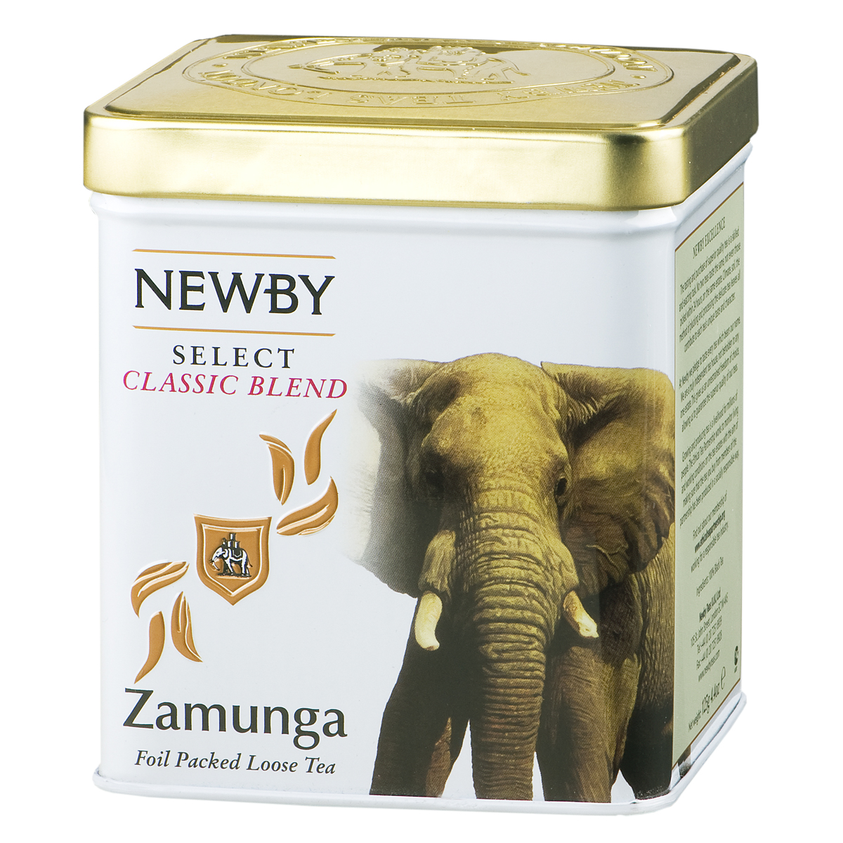 Newby Zamunga черный листовой чай, 125 г130890 Newby Zamunga черный листовой чай, 125 г130890Newby Zamunga - особый купаж крупнолистового чая с золотистыми и серебряными типсами. Ароматная и яркая чашка со сладким мускатным послевкусием и некоторой терпкостью.