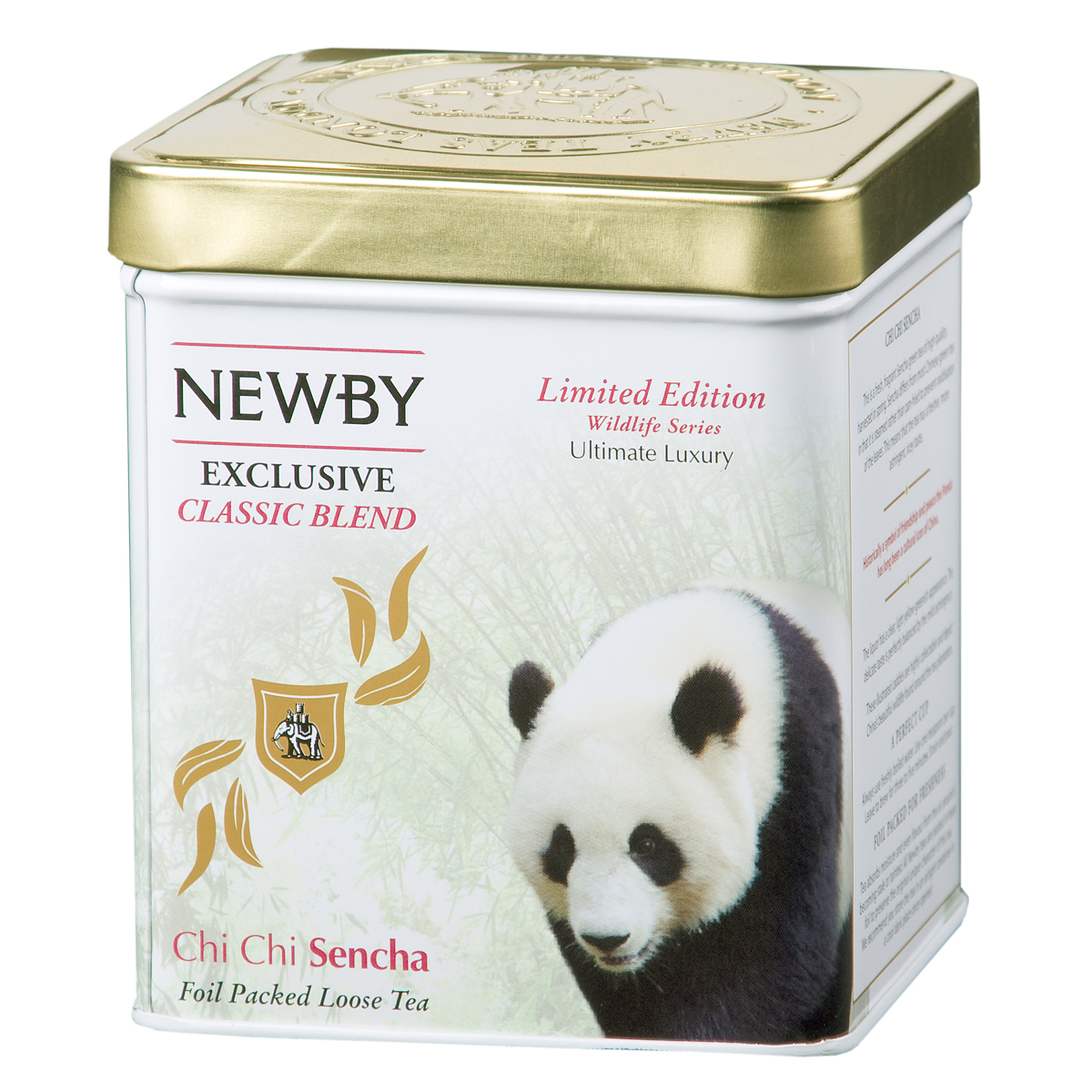 Newby Chi Chi Sencha зеленый листовой чай, 125 г131230 Newby Chi Chi Sencha зеленый листовой чай, 125 г131230Традиционный зеленый чай Newby Chi Chi Sencha весеннего сбора. Светлый настой со свежим рисовым ароматом. Панда Чи Чи - китайский символ мира и дружбы.