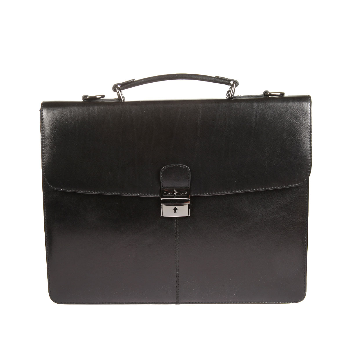 Портфель Gianni Conti муж., цвет: черный. 701831 black701831 black Портфель Gianni Conti муж., цвет: черный. 701831 black701831 blackзакрывается на классический замок (с ключом) внутри один отдел, в котором карман на молнии два продольных кармана для документов два держателя для авторучек три кармашка для пластиковых карт карман для мобильного телефона кармашек для мелких предметов снаружи на задней стенке карман на молнии оснащен съемным регулируемым плечевым ремнем на карабинах