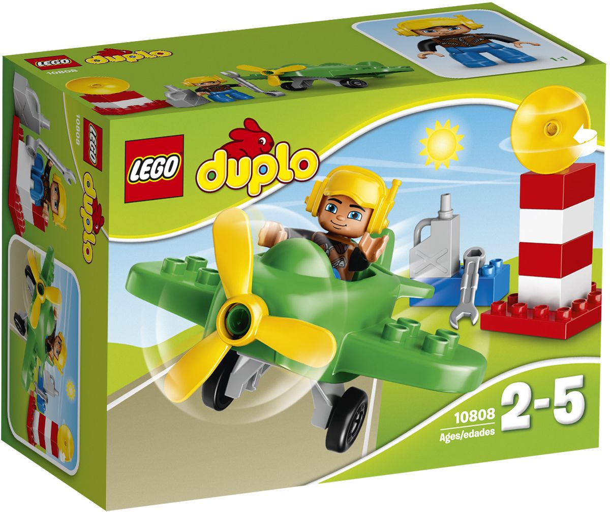 LEGO DUPLO Конструктор Маленький самолет 1080810808 LEGO DUPLO Конструктор Маленький самолет 1080810808Конструктор LEGO DUPLO Маленький самолет приведет в восторг любого ребенка, ведь все дети обожают знаменитые конструкторы LEGO. Конструктор содержит 13 пластиковых элементов. Отправляйтесь на аэродром в солнечный день, чтобы подняться к облакам на вашем маленьком самолете. Сначала вы должны помочь пилоту проверить работу пропеллера и заправить самолет топливом. Подождите, пока вам не дадут отмашку на взлёт с радарной вышки, и выруливайте на взлётную полосу. С яркими цветными кубиками LEGO DUPLO, разработанными специально для начинающих строителей, так легко собрать свою историю. Все элементы набора выполнены из безопасного пластика и имеют увеличенные размеры, специально для маленьких детских пальчиков. Игры с конструкторами помогут ребенку развить воображение, внимательность, пространственное мышление и творческие способности. Такой конструктор надолго займет внимание малыша и непременно станет его любимой игрушкой. Яркий конструктор с крупными...