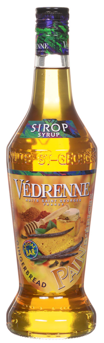 Vedrenne Имбирный пряник сироп, 0,7 лSVDRPD-070B01 Vedrenne Имбирный пряник сироп, 0,7 лSVDRPD-070B01Сироп Имбирный пряник откроет вам настоящий дух Рождества. Его производят из экстракта корня имбиря, который растет в Индии, Африке, Китае и Австралии. Сладость можно использовать в качестве основы для множества коктейлей, в том числе слоеных и молочных, а также для пропиток тортов, пирожных, фруктовых салатов. Сиропы изготавливаются на основе натурального растительного сырья, фруктовых и ягодных соков прямого отжима, цитрусовых настоев, а также с использованием очищенной воды без вредных примесей, что позволяет выдержать все ценные и полезные свойства натуральных фруктово-ягодных плодов и трав. В состав сиропов входит только натуральный сахар, произведенный по традиционной технологии из сахарозы. Благодаря высокому содержанию концентрированного фруктового сока, сиропы Vedrenne обладают изысканным ароматом и натуральным вкусом, являются эффективным подсластителем при незначительной калорийности. Они оптимизируют уровень влажности и процесс кристаллизации десертов, хорошо...