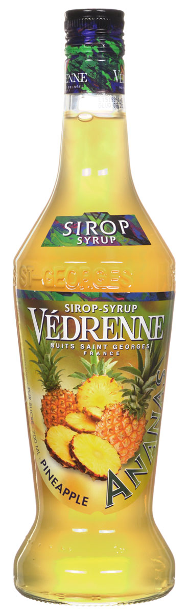 Vedrenne Ананас сироп, 0,7 лSVDRAP-070B01 Vedrenne Ананас сироп, 0,7 лSVDRAP-070B01Сироп Ананас — это аппетитная вкусовая добавка, которая придаст Вашему любимому лакомству яркие оттенки экзотического фрукта. Ананасовый сироп является излюбленным продуктом многих хозяек, ведь он часто используется при приготовлении различных видов выпечки, которую делает особенно вкусной. Кроме того, сироп Ананас нередко применяется для украшения мороженого, добавляется в кофе, холодный чай, коктейли, компоты и лимонад. Для приготовления сиропа Ананас используются фруктовая мякоть, сахарный сироп и вода, которые смешиваются в определенных пропорциях, но, конечно, главную роль, при формировании соблазнительного букета вкусовой добавки, играет сам ананас. Из его сочных плодов выжимается сок, который в компании сладкой приправы и кристально чистой воды проходит бережную обработку, постепенно превращаясь в аппетитный десерт с приятной тягучей структурой. Сиропы изготавливаются на основе натурального растительного сырья, фруктовых и ягодных соков прямого...