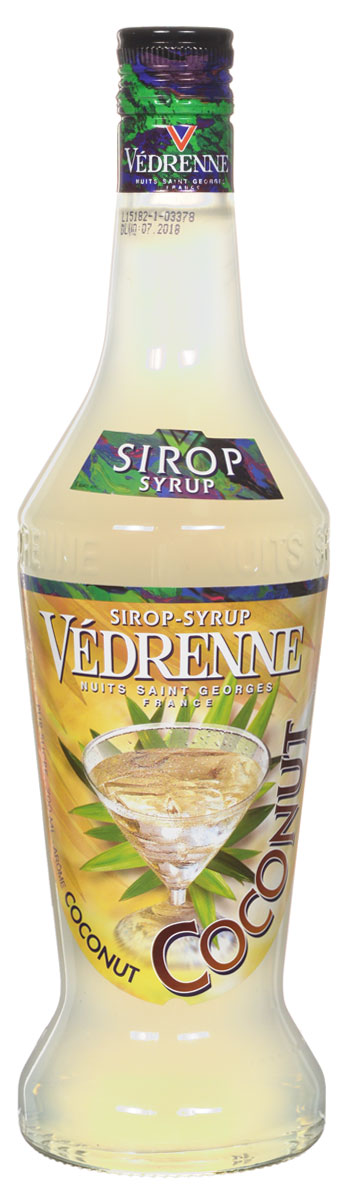 Vedrenne Кокос сироп, 0,7 лSVDRCO-070B01 Vedrenne Кокос сироп, 0,7 лSVDRCO-070B01Кокосовый сироп — это концентрированный сладкий продукт с ароматом тропического фрукта. Сиропы изготавливаются на основе натурального растительного сырья, фруктовых и ягодных соков прямого отжима, цитрусовых настоев, а также с использованием очищенной воды без вредных примесей, что позволяет выдержать все ценные и полезные свойства натуральных фруктово-ягодных плодов и трав. В состав сиропов входит только натуральный сахар, произведенный по традиционной технологии из сахарозы. Благодаря высокому содержанию концентрированного фруктового сока, сиропы Vedrenne обладают изысканным ароматом и натуральным вкусом, являются эффективным подсластителем при незначительной калорийности. Они оптимизируют уровень влажности и процесс кристаллизации десертов, хорошо смешиваются с другими ингредиентами и способствуют улучшению вкусовых качеств напитков и десертов. Сиропы Vedrenne разливаются в стеклянные бутылки с яркими этикетками, на которых изображен фрукт, ягода или другой...