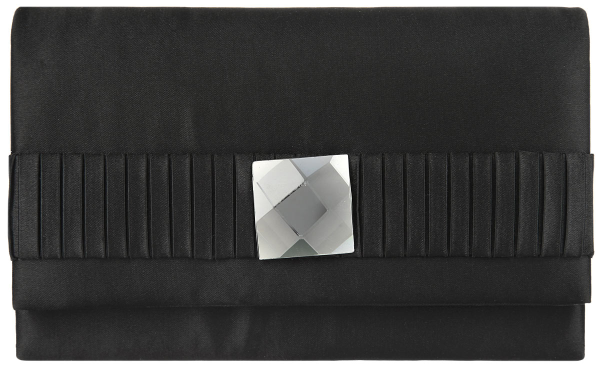 Клатч Fabretti, цвет: черный. WD33033-8WD33033-8-black Клатч Fabretti, цвет: черный. WD33033-8WD33033-8-blackЭлегантный вечерний клатч Fabretti выполнен из полиэстера. Клатч оформлен сверкающим граненым кристаллом. Изделие содержит одно отделение и закрывается клапаном на магнитную кнопку. Внутри расположен накладной карман. Клатч оснащен укороченным наплечным ремнем-цепочкой. Клатч Fabretti прекрасно завершит ваш праздничный образ.