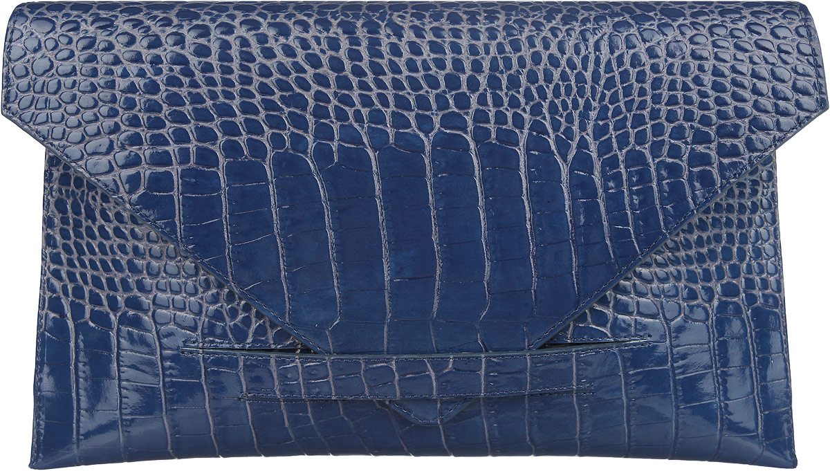 Сумка-клатч женская Fabula Croco Nile, цвет: синий. S.136.KRS.136.KR Сумка-клатч женская Fabula Croco Nile, цвет: синий. S.136.KRS.136.KRСтильная сумка-клатч Fabula Croco Nile, выполнена из натуральной кожи с тиснением под рептилию. Изделие содержит одно основное отделение, которое закрывается клапаном на фиксатор. Внутри сумки размещен врезной карман на застежке-молнии. Яркий аксессуар позволит вам завершить образ и быть неотразимой.