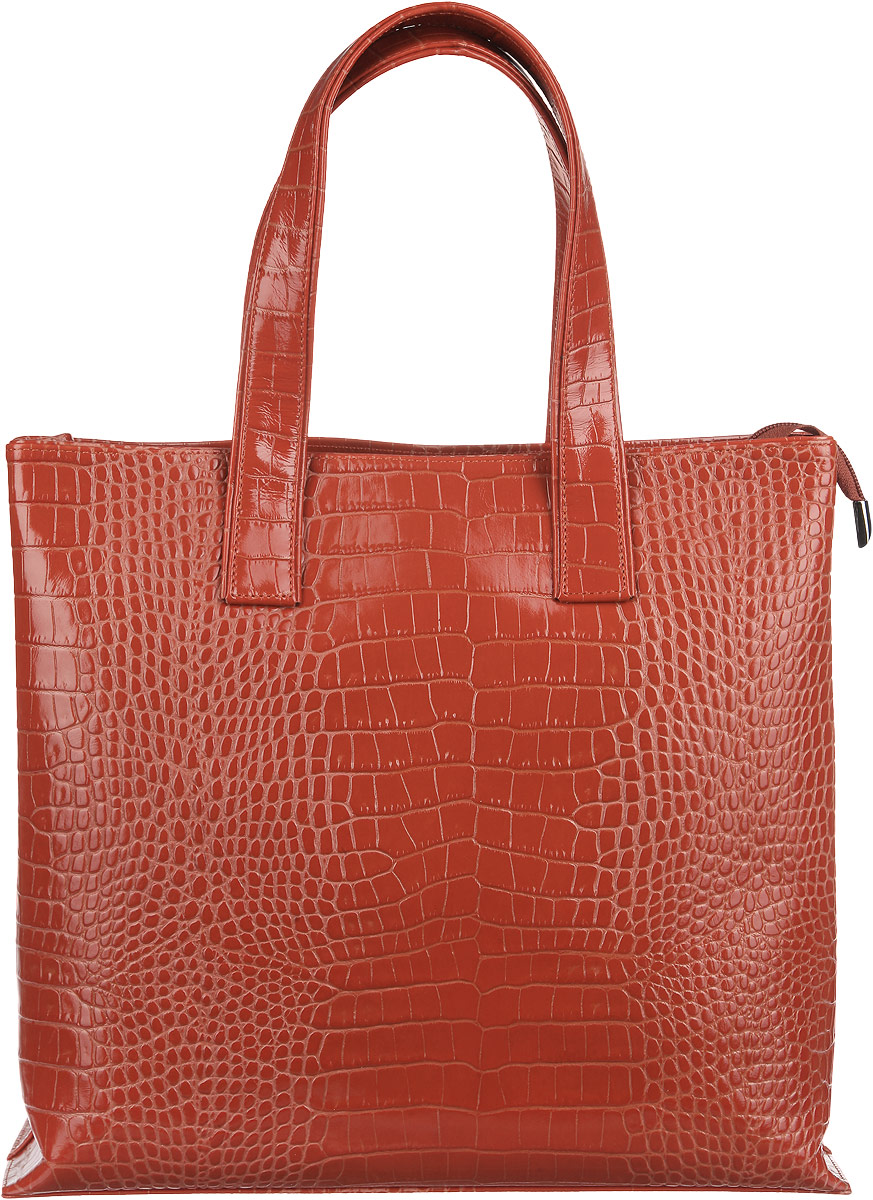 Сумка женская Fabula Croco Nile, цвет: красный. S.20/1.KRS.20/1.KR Сумка женская Fabula Croco Nile, цвет: красный. S.20/1.KRS.20/1.KRСтильная сумка Fabula Croco Nile, выполнена из натуральной кожи и оформлена тиснением под рептилию. Изделие содержит одно основное отделение, которое закрывается на застежку- молнию. Внутри сумки размещены: карман-средник на застежке-молнии и два накладных кармана. Сумка оснащена двумя практичными ручками. Яркий аксессуар позволит вам завершить образ и быть неотразимой.