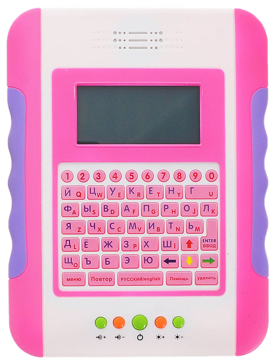 Joy Toy Компьютер обучающий ПланшетA848-H05063 Joy Toy Компьютер обучающий ПланшетA848-H05063Планшетный компьютер Joy Toy предназначен специально для детей. Особенностью компьютера является то, что он на двух языках, так что ваш ребенок овладеет знаниями двух языков, выучит азы компьютера, выучит цифры и буквы. У детского планшета цветной экран, что делает его более занимательным как для игр так и для обучения. Планшетный компьютер имеет 35 разный функций обучения, 11 веселых игр и музыкальную шкатулку. Питание: 4 батарейки типа АА (в комплект не входят).