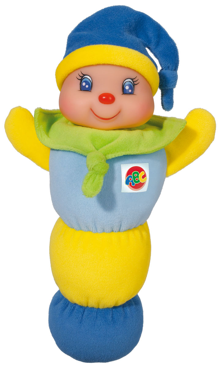 Simba Игрушка Клоун цвет голубой желтый зеленый4011653_голубой/желтый/зеленый Simba Игрушка Клоун цвет голубой желтый зеленый4011653_голубой/желтый/зеленыйОчаровательная игрушка Simba Клоун привлечет внимание вашего малыша. Игрушка представлена в виде веселого клоуна, голова которого начинает светиться, если нажать ему на грудь. Тело изготовлено из приятного на ощупь материала, а голова из прочного материала. Эта замечательная игрушка обязательно понравится вашему малышу, он всегда будет брать ее в постель. Порадуйте своего малыша таким замечательным подарком! Рекомендуется докупить 2 батарейки напряжением 1,5V типа R6 (товар комплектуется демонстрационными).