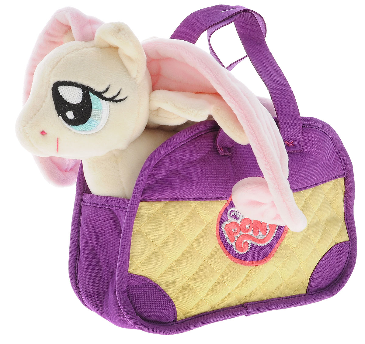 My Little Pony Мягкая игрушка Пони Флаттершай цвет сумки сиреневый 20 смMLPE4C My Little Pony Мягкая игрушка Пони Флаттершай цвет сумки сиреневый 20 смMLPE4CМягкая игрушка My Little Pony Пони Флаттершай подарит вашему ребенку много радости и веселья. Она выполнена в виде персонажа мультфильма My Little Pony - пони Флаттершай. Игрушка удивительно приятна на ощупь. Она изготовлена из мягкого текстильного материала, глазки вышиты нитками. Чудесная мягкая игрушка принесет радость и подарит своему обладателю мгновения нежных объятий и приятных воспоминаний. Флаттершай очень любит зверей и всячески им помогает. Флаттершай очень добрая и стеснительная. Чудесная малышка станет любимой игрушкой вашего ребенка! В комплекте также находится симпатичная сумочка, в которую можно посадить милую лошадку или положить полезные мелочи.